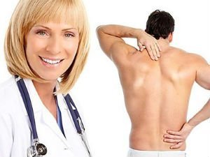 Which doctor treats back pain